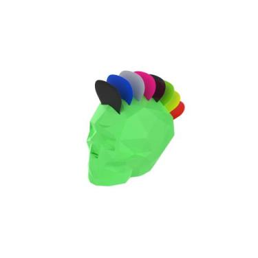 Imagem de Porta-palhetas Caveira Geométrica Mohawk Diversas Cores - PEKO, 3D-363