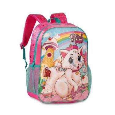 Imagem de Mochila Bolsa Costas Infantil Gatinha Nini Escolar/Passeio - Super Res