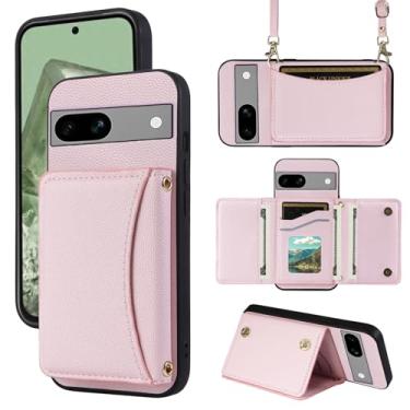 Imagem de Furill Capa de telefone para Google Pixel 7A 5G 2023 capa carteira com alça de ombro transversal e porta-cartão de crédito de couro bolso fino flip bolsa suporte acessórios para celular Pixel7A A7