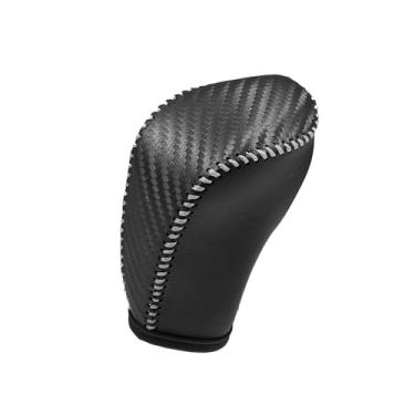 Imagem de ACROPIX Capa de alavanca de câmbio de marchas interior para Nissan Altima Armada Frontier Kicks Sentra 2020-2023 preto com pontos cinza peças de carro