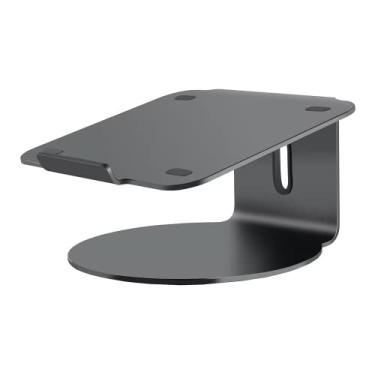 Imagem de POUT E4 – Suporte para laptop com base giratória 360 e anel de cabo integrado — Elevador ergonômico de alumínio para laptop de 10 a 17 polegadas — para Apple Mac, MacBook Air Pro, HP, LG, Dell, Sony