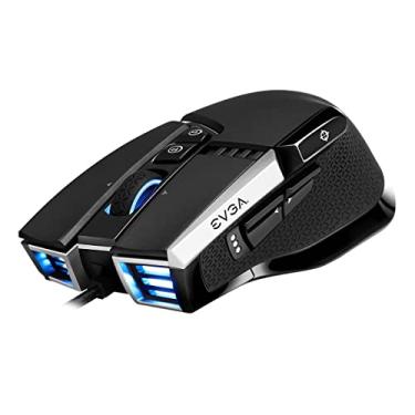 Imagem de EVGA Mouse para jogos X17, com fio, preto, personalizável, 16.000 Dpi, 5 perfis, 10 botões, ergonômico 903-W1-17Bk-K3