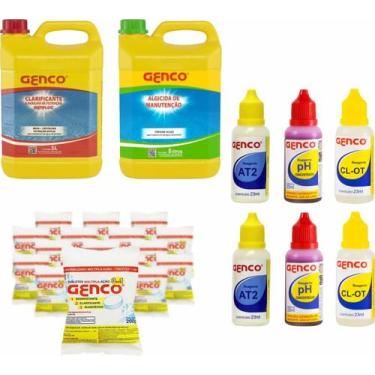 Imagem de Kit 10 PASTILHAS MULTIPLAÇÃO GENFLOC MANUTENÇÃO REAGENTE - Genco