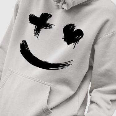 Imagem de Blusa Moletom Genuine Grit Masculina Estampada Algodão 30.1 Smiley, Ci