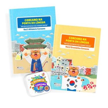 Imagem de Kit Iniciante em Coreano - 3 Itens - Coreano na Ponta da Língua