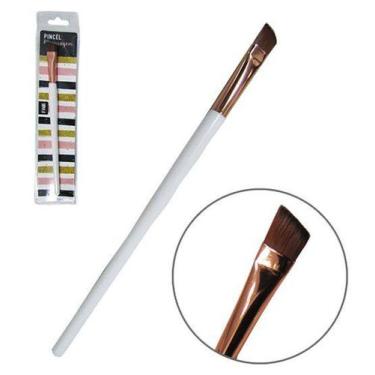 Imagem de Pincel para Make Maquiagem Cerda Diagonal 18,6cm na Solapa - Fwb