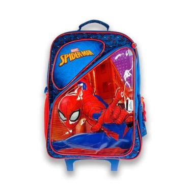 Imagem de Mochila bolsa escolar de rodinha homem aranha chensom - CHENSON
