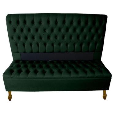 Imagem de Kit Cabeceira + Recamier Baú Iza Para Cama Box Casal Padrão 138 Cm - S