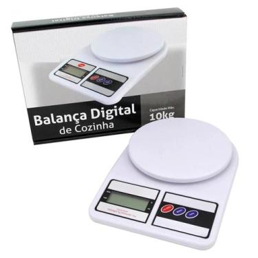 Imagem de Balança de Cozinha Digital SQ Cozinha SF-400 pesa até 10kg branco