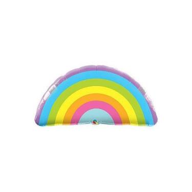 Imagem de Balão de Festa Microfoil 36" 90cm - Arco-íris Radiante - 01 Unidade - 