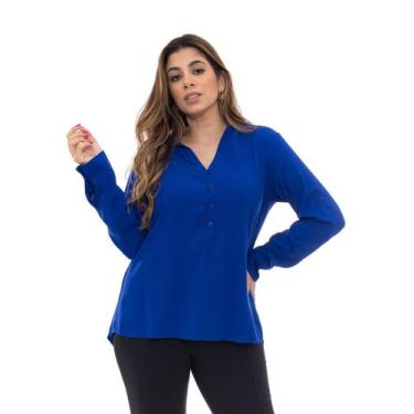 Imagem de Blusa Bata Maga Longa Premium Social Feminina Tendência - Docce Mulher