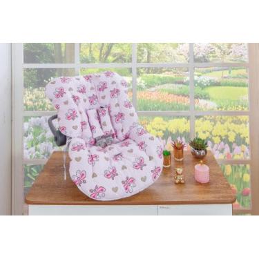 Imagem de Capa Almofadada Para Bebê Conforto Estampa Baby + Proteção Para Cinto 