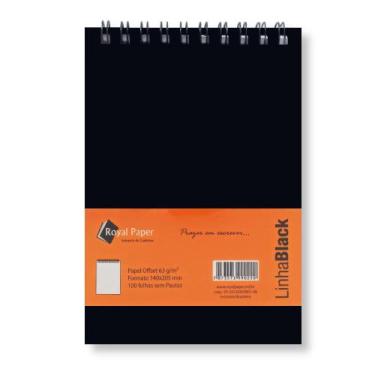 Imagem de Bloco Sem Pauta Royal Paper 63g Linha Black 100 Folhas