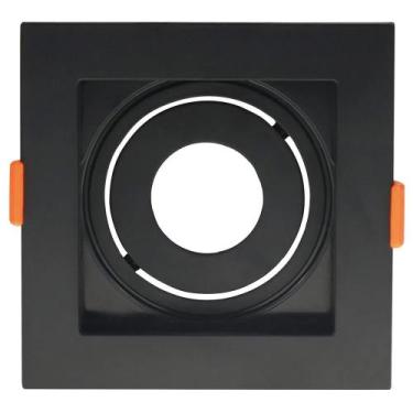 Imagem de Spot de Embutir Conecta MR11 Mini Dicroica Quadrado Recuado Preto DL14