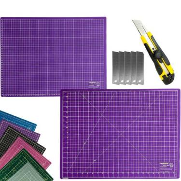 Imagem de Base Tabua de Corte Artesanato Patchwork Scrapbook Placa Cortes A2 Dup