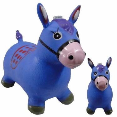 Imagem de Cavalinho Upa Upa Musical E Luz  Azul - DM TOYS