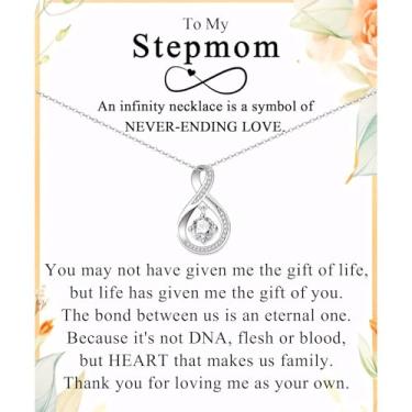 Imagem de Colar infinito presentes para mãe, avó, esposa, tia, nova mãe, sogra, cunhada, namorados, mãe, madrasta, Natal, aniversário, dia das mães, dia dos namorados, presente de formatura para mulheres,