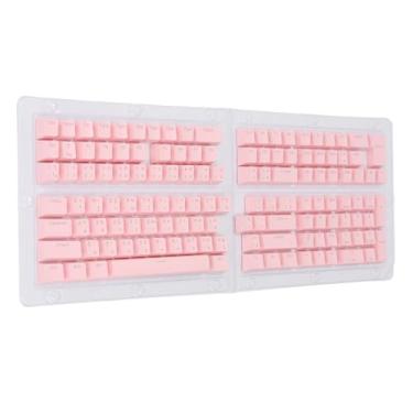 Imagem de Teclas Tailandesas, 132 Teclas, Teclado Personalizado, Abs, Altura Oem, Translúcida, Faça você Mesmo, para 61, 62, 64, 68, 84, 87, 104, 108, Teclados Mecânicos (Rosado)