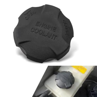 Imagem de pinflaw Tampa do tanque do radiador do carro, tampa do reservatório de refrigeração, tampa de vedação nº 2544126100, compatível com Hyundai Kia Santa Fe (preto)