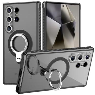 Imagem de LONTECT Capa para Galaxy S24 Ultra 5G [compatível com MagSafe] Protetor de lente de câmera integrado com proteção contra quedas à prova de choque Slim Fit Capa resistente para Samsung Galaxy S24 Ultra