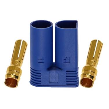 Imagem de 5 PCS, EC5, Plugue Banana Para Aeromodelismo, Cabo, Soldagem, 40A, Azul, Terminal Fêmea, Carcaça Masculina, UL94VO, PA. EC5-M