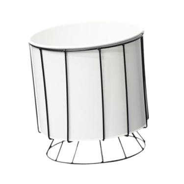 Imagem de Generic Suporte de metal para plantas, vaso de chão, moderno suporte para flores, suporte de chão para flores, vaso decorativo para plantas, vaso de plantas , Branco