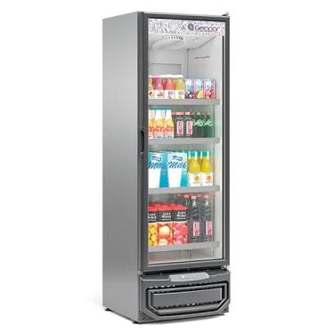 Imagem de Refrigerador/Expositor Vertical Conveniência GCVR-45 TI Tipo Inox 445 Litros Gelopar 220V