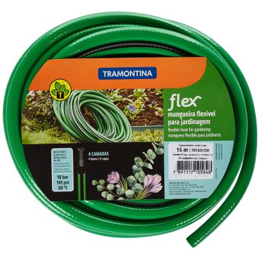 Imagem de Tramontina Mangueira Flex em PVC 3 Camadas, 3/4 Polegadas, 50 m, Verde, 79190500