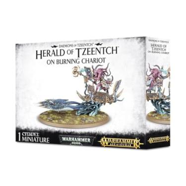 Imagem de GAMES WORKSHOP 99129915030" Daemons of Tzeentch: Herald of On Burning Chariot Action Figure