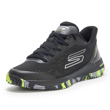 Imagem de Skechers Tênis masculino Viper Court-Athletic Indoor Outdoor Pro Pickleball com suporte de arco, Preto, 39