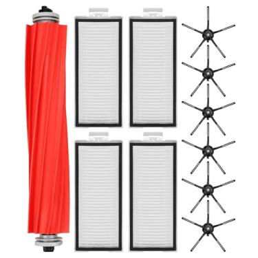 Imagem de Peças de reposição adequadas para Roborock Q7 Q7+ Q7 Max Q7 Max+(Plus) Kits de acessórios para aspirador de pó robô. Escova de rolo principal de borracha, filtro lavável HEPA, escova lateral, peças de