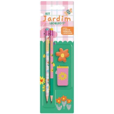 Imagem de Kit Jardim Lápis /  Apontador /  Borracha | Leo&amp;leo