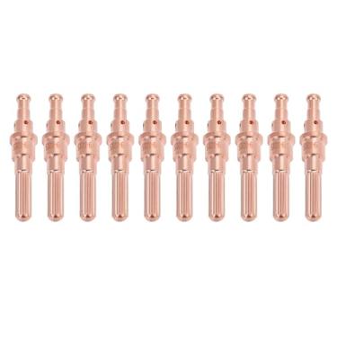 Imagem de 10pcs Eletrodo de Plasma, Latão, para Dinâmica Térmica SL60 SL100 Cutting Torch, Se Encaixa No SL60 SL100 Torch Pt31 para RBC-4000/4500/5000D