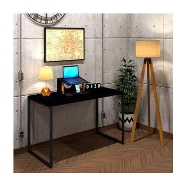 Imagem de Mesa Escrivaninha Industrial Home Office para Computador 80x45 Cm - 3M