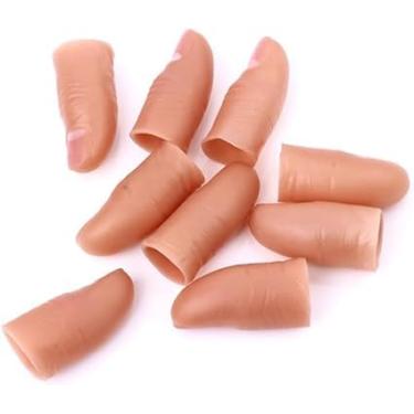 Imagem de Jinshining 5 Pcs Hard Thumb Tip Finger Fake Magic Tool,Tricks Close up Magic Appear Vanish Magic Fake Finger Trick Prop for Magicians Accessories,Magic Kits and Accessories
