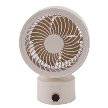 Imagem de Ventilador de Mesa Recarregável, 3 Velocidades de 4H Timer, Ventilador Portátil de Mesa de Circulador de Ar, Pequeno Ventilador de Resfriamento Silencioso para o Quarto Em