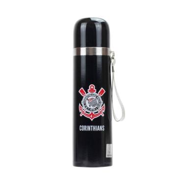 Imagem de Garrafa Térmica Inox Corinthians 500Ml