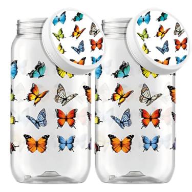 Imagem de Kit 2 Pote Mantimentos Grande Organizador Multiuso Tampa De Rosca 2,7 Litros (Borboleta)