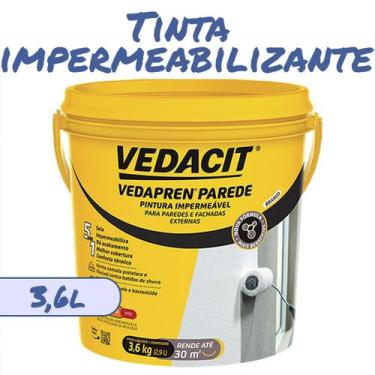 Imagem de Vedapren Parede Pintura Impermeavel Para Peredes E Fachadas Branca  Br