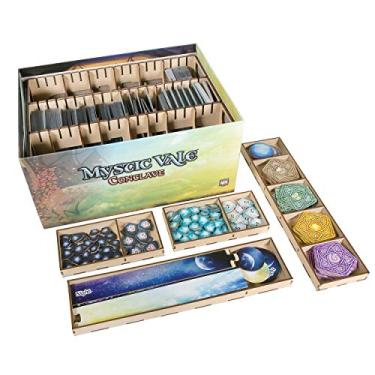 Imagem de The Broken Token Organizador de jogos compatível com Mystic Vale: Conclave - Caixa organizadora de jogos de madeira com várias bandejas