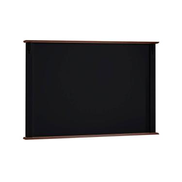 Imagem de Painel de TV para Sala 150cm Clássico 50505 Linz Móveis - Preto/Imbuia Glazer