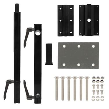 Imagem de Grcfumo Adjustable RV Table Legs, Aluminum Alloy Standing Desk Frame, Removable RV Table Leg Base Mount for Campervans, Vehicles and Yachts (Black)