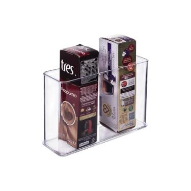 Imagem de Organizador Modular Empilhável Plástico Encaixa Retangular Altura 15,7 cm Plasútil T3