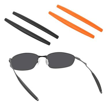 Imagem de BLAZERBUCK Meias de substituição para óculos de sol Oakley Whisker/WireTap/Juliet/A Wire, Preto + laranja, 0