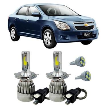 Imagem de Kit Super Led H4 6000K Farol Auto Baixo Cobalt 2011/2016 T10 - Autovex