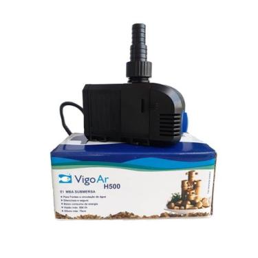 Imagem de Bomba Submersa Fonte H500 VigoAr Cascata Aquario Oxigena, 110V