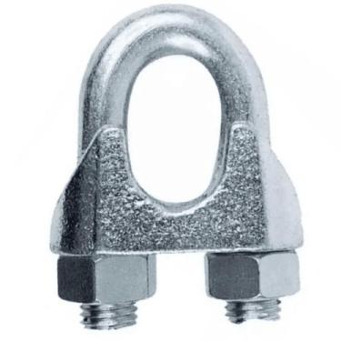 Imagem de Grampo (Clips) para Cabo de Aço 1/4 - 6,35mm Galvanizado - Fertak