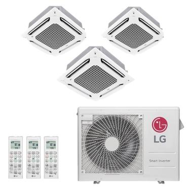 Imagem de Ar-Condicionado Multi Split Inverter LG 21.000 (3x Evap Cassete 4 Vias 9.000) Quente/Frio 220V								