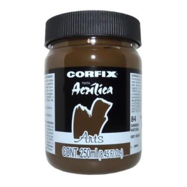 Imagem de Tinta Acrílica G1 Arts 084 Sombra Natural 250ml Corfix, 084 - SOMBRA N