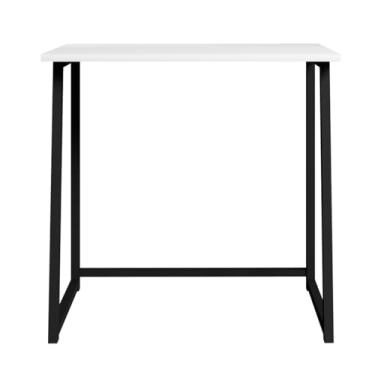 Imagem de Escrivaninha Dobrável Fit Compacta para Home Office e Estudos (Preto/Branco)